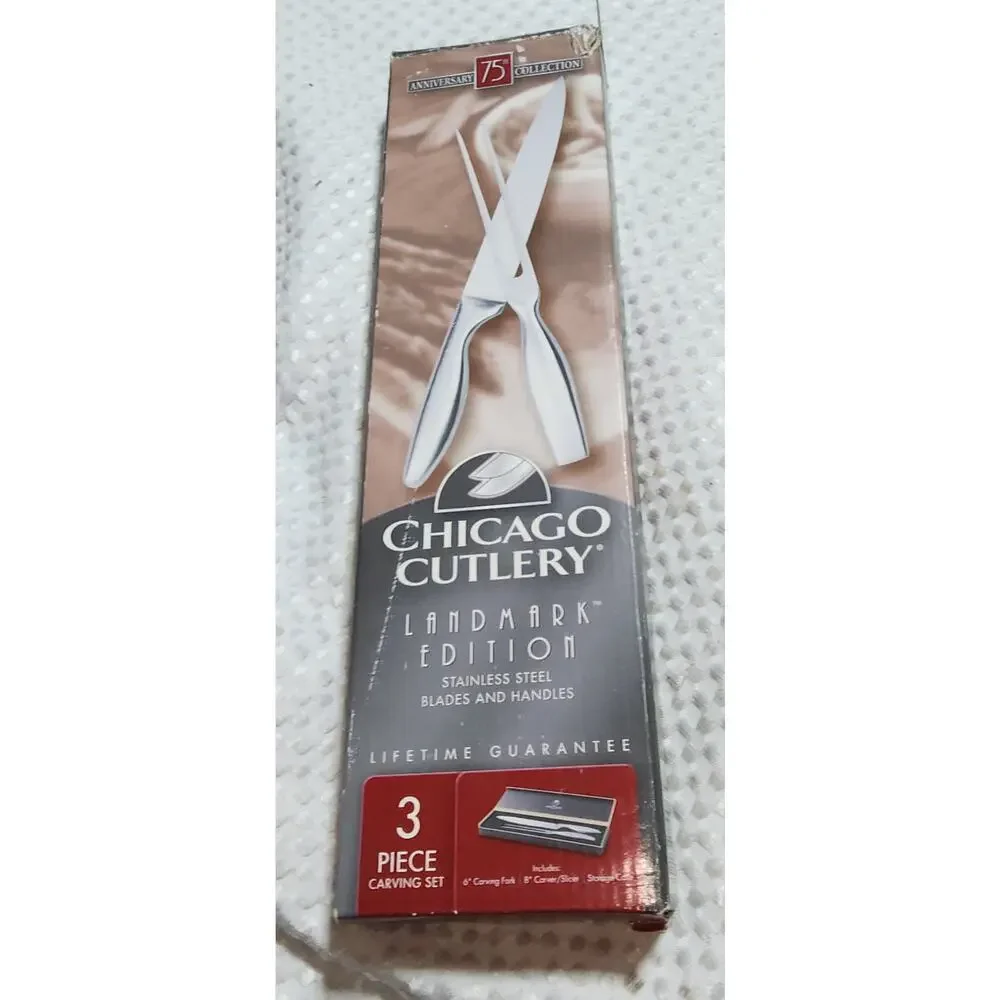 CHICAGO CUTLERY NIB LANDMARK EDITION SET OF 2 WITH HARD BOX